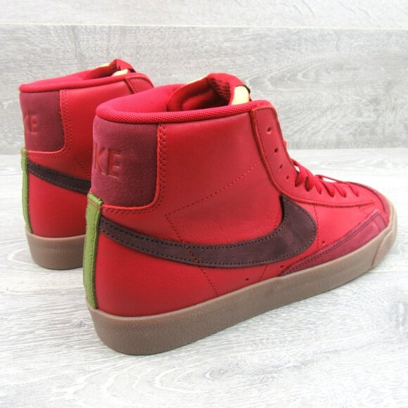 Nike Blazer Mid '77 Vintage Skate Shoes Mens Size 10 Red Burgundy NEW - Picture 7 of 13